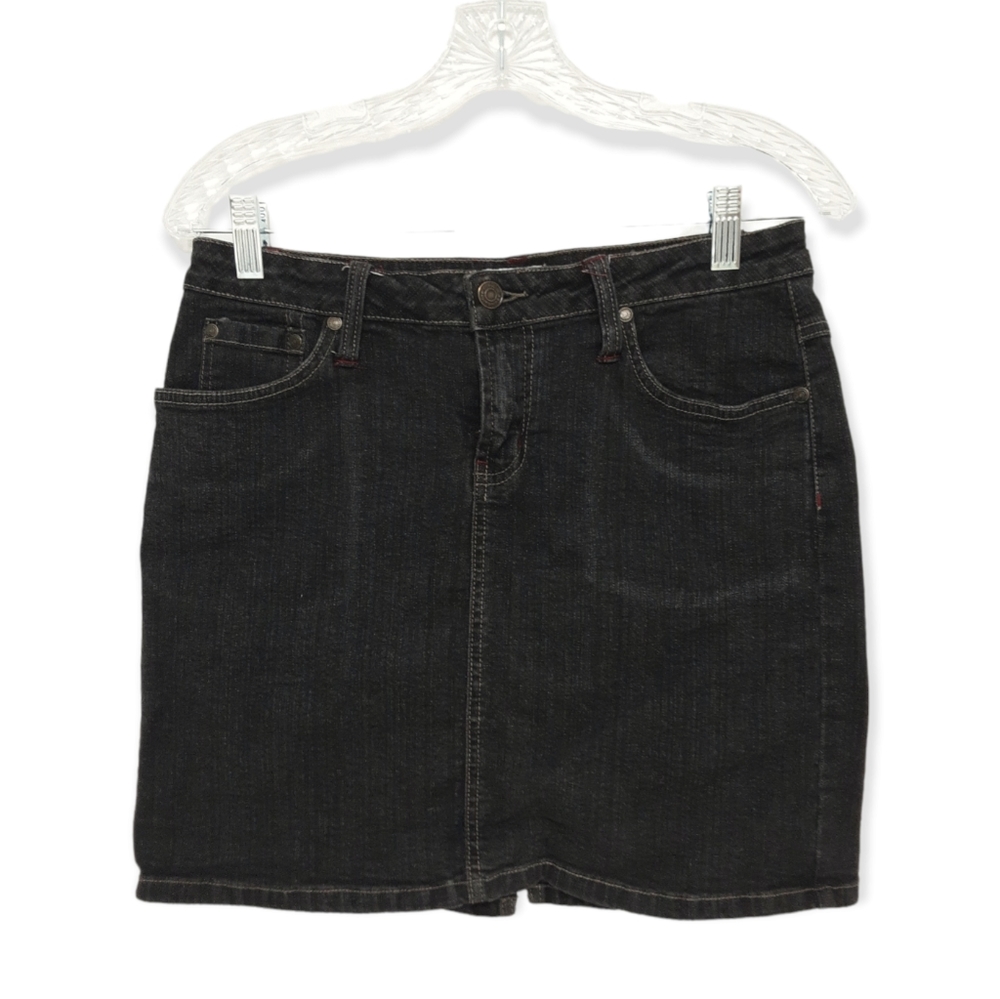 Jean Skirt Above The Knee
